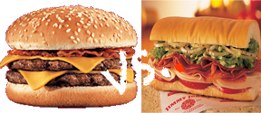 Burger King vs. Jimmy Johns healthy food